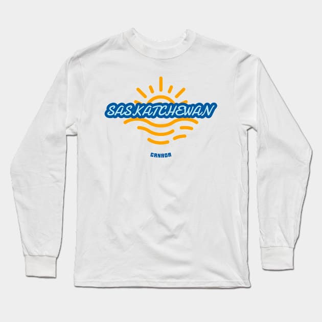 Sunny Saskatchewan, Canada Long Sleeve T-Shirt by Canada Tees